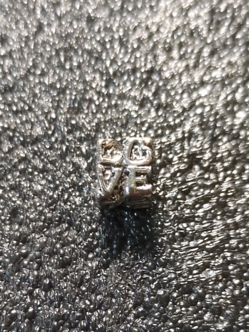 Pandora RARE Vintage Sterling Silver LOVE Spacer Charm